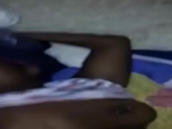 Black hotty with slim assets can't stand against ginormous black cock