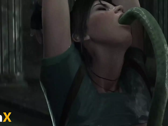 Real Trio DIMENSIONAL Hentai Ladies Get Romped by Aliens - Insatiable Activity!