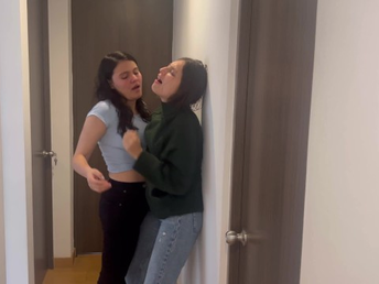 ScarlettandChanel's office date finishes in a warm, super hot lezzie oral session with her boss