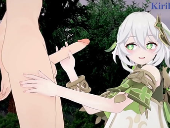 Nahida and Yoimiya strong sex. - Genshin Impact Hentai