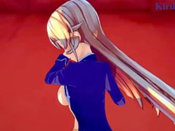 Erina Nakiri and Ikumi Mito get down and dirty in a scorching 3D hentai game