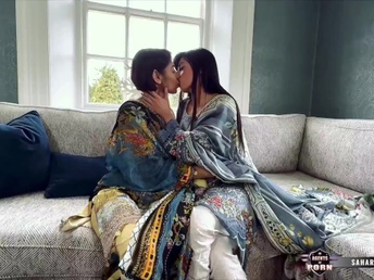 See Indian Bhabhi Sahara Knite seduce her hubby's wife in a super scorching compilation