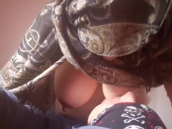 FunWhiteBoy bj's and smothers Pakistani COUGAR's ginormous breasts with his geyser