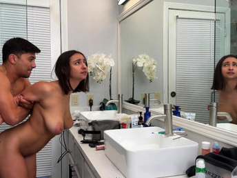 Observe Hailey Rose & Max Fills go naughty as they use my step-sista for a torrid reality-fashion shag sesh