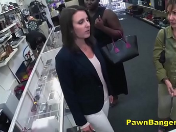 Cheeky Store Owner Bangs Customer's Pussy