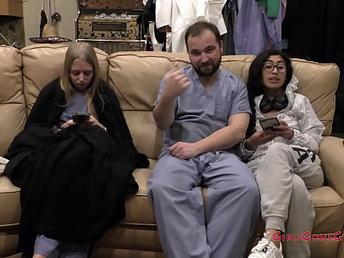 Bratty Orphan Jasmine Rose Gets Mandatory Sports Physical For Cheerleading By Therapist Tampa & Nurse Ava Rose Who Have Alternative Plans For Jasmine @GirlsGoneGyno Reup