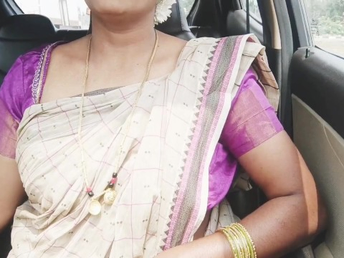 Stepmommy car Bang-out with Torrid Silk - Part two - Off the hook Indian Milf with Big Knockers Converses Grubby to Her Son-in-law in Car
