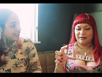 Mayhem Melodie & Carmen's super-hot g/g act - SipNplay Show Featuring Carmen (Tattoo artist)