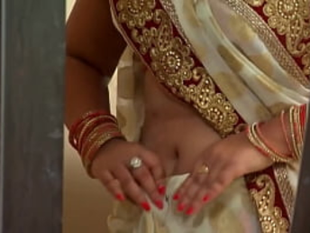 Hindi Desi Actress Deep & Supah Steaming Stomach- Button Demonstration - Hindi Masala Display