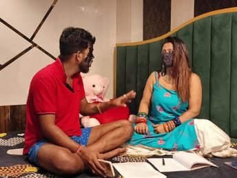 Indian Lisa Myra's step-sister anent performance gets a tough check-up newcomer disabuse of her step-brother-in-law anent this Indian COUGAR act!