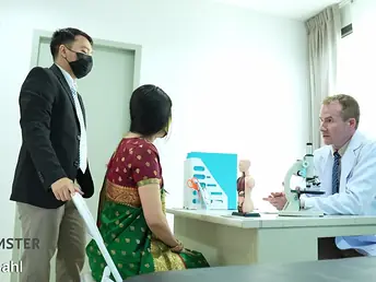 Wait for this gorgeous Indian Desi obtain her tight pussy fishy by her enormous stiffy therapist