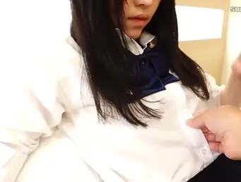 Baulk this Asian teen babe's fabulous POV handjob skills in this abandoned Japanese porn clip