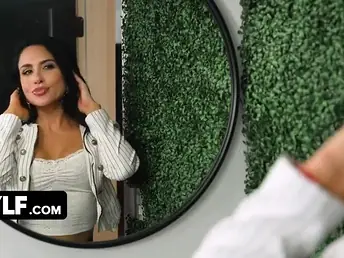 Step-mom Sandy Love seduces her step-daughter Mira Monroe close to her moist tan with an increment of ass-licking cleverness