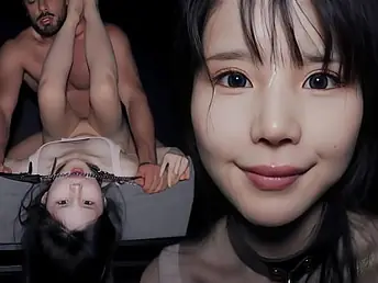 Petite Chinese teen Raul Costa & Marin Nico get their tight pussies plus bone up on drilled hard in the air hot threesome resolution