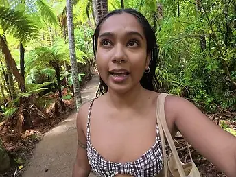 Desi Mia Z goes wild with alfresco masturbation & gaping void dicking in NZ