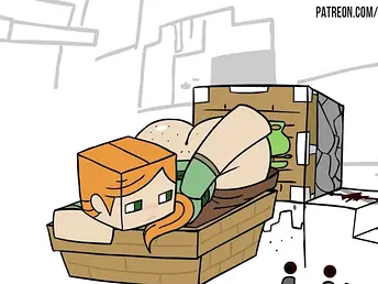 Alex Luvs Pistons in Minecraft, an animated hentai reverie accustomed