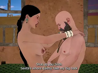 Dongi Baba fucked order about 3D bhabhi in Ashram Hindi Urdu