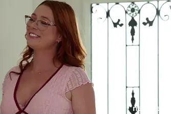 Red-haired beauty at hand chunky tits didn’t know she could well forth
